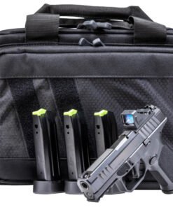 Rost Martin RM1C 9mm Optic Ready Pistol with Viridian RFX Green Dot, Four 10 Round Mags and Savior Bag (CA Compliant)