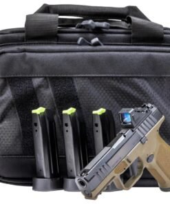 Rost Martin RM1C 9mm Optic Ready FDE Pistol with Viridian RFX Green Dot, Four 10 Round Mags and Savior Bag (CA Compliant)