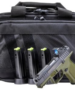 Rost Martin RM1C 9mm Optic Ready ODG Pistol with Viridian RFX Green Dot, Four 10 Round Mags and Savior Bag (CA Compliant)