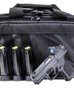 Rost Martin RM1C 9mm Semi-Auto Pistol Black with Viridian RFX11 Green Dot, 4 Mags and Savior Range Bag