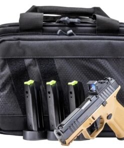 Rost Martin RM1C 9mm FDE Pistol with Viridian RFX11 Green Dot, Four Magazines and Savior Bag