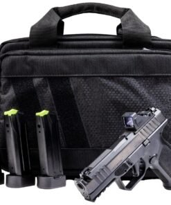 Rost Martin RM1C 9mm Pistol Black Compensated Pistol with Viridian RFX 11 Green Dot, 4 Magazines and Savior Bag